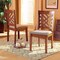 Baxton Studio Caron Modern and Contemporary Grey Fabric and Walnut Brown Finished Wood 2-Piece Dining Chair Set 177-10547-Zoro - alternate 2